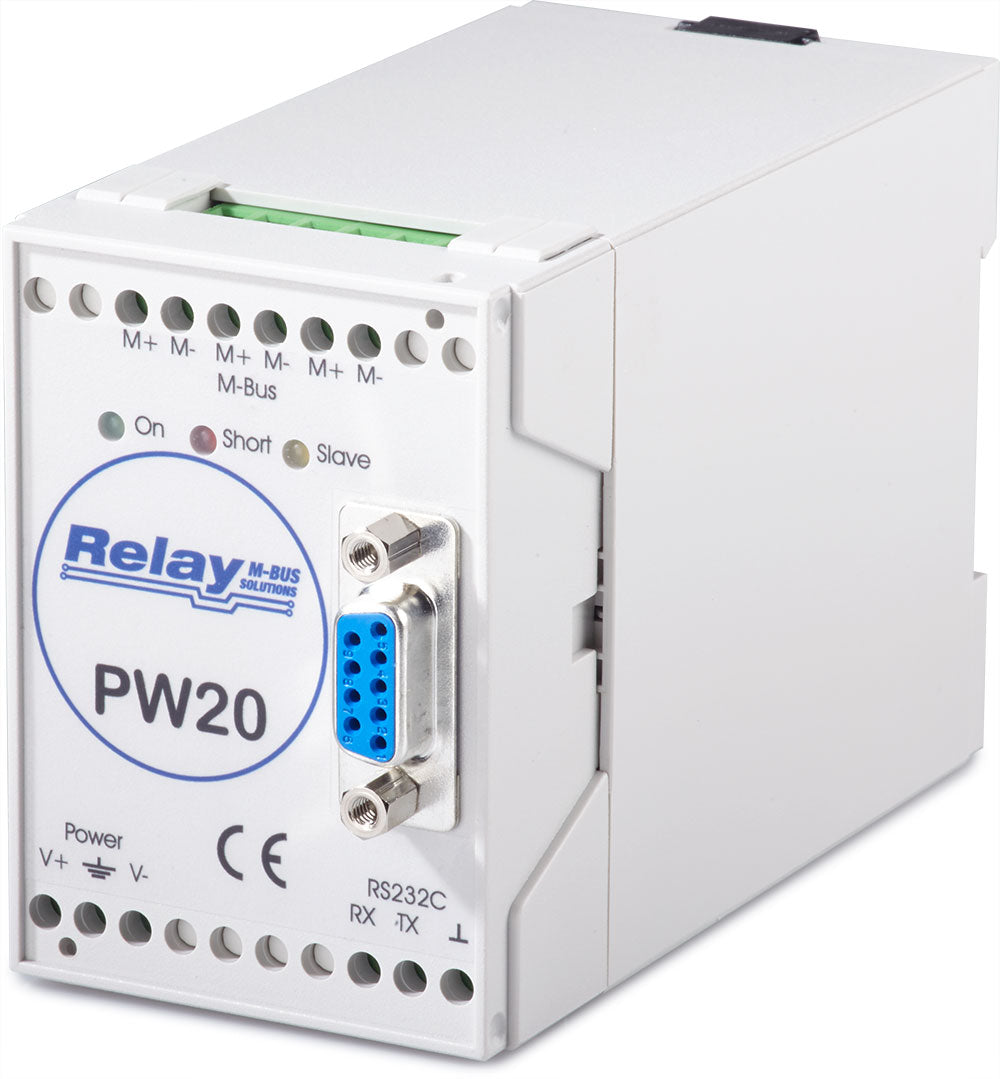 Convertisseur de niveau M-Bus pour 20 appareils avec RS232C (PW20)