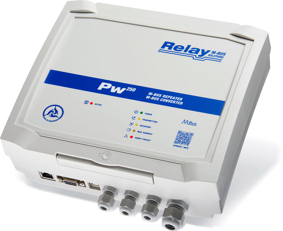 M-Bus-Konverter für 250 Geräte mit RS232C, RS485, USB, Ethernet